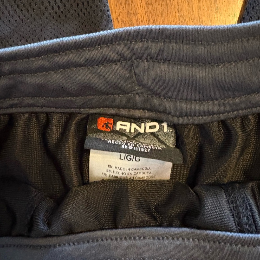 AND1 Black Mesh Athletic pants - Picture 3 of 3